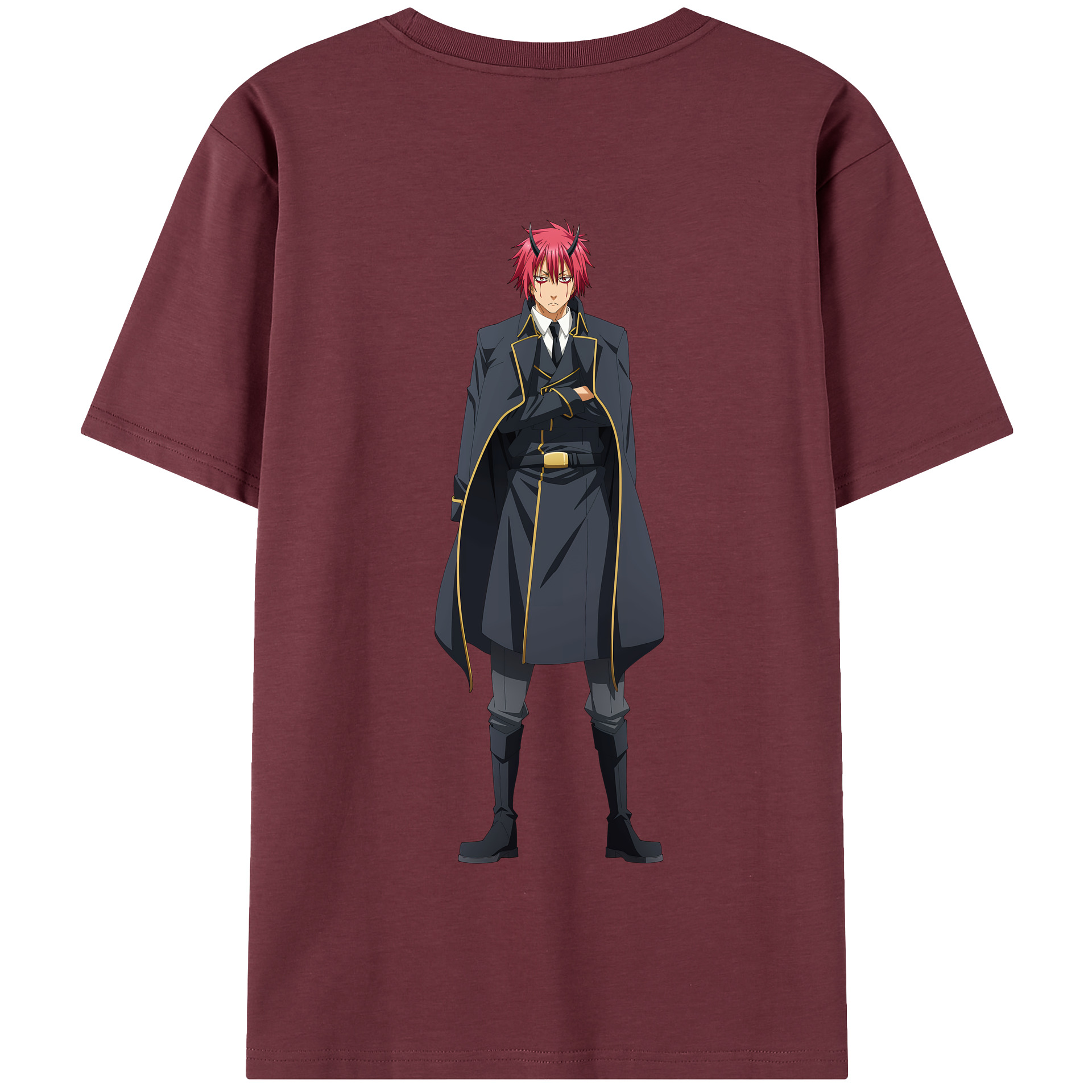 （画像用） 転スラ Regarding Reincarnated to Slime 綿100％半袖Tシャツ（背面プリント）